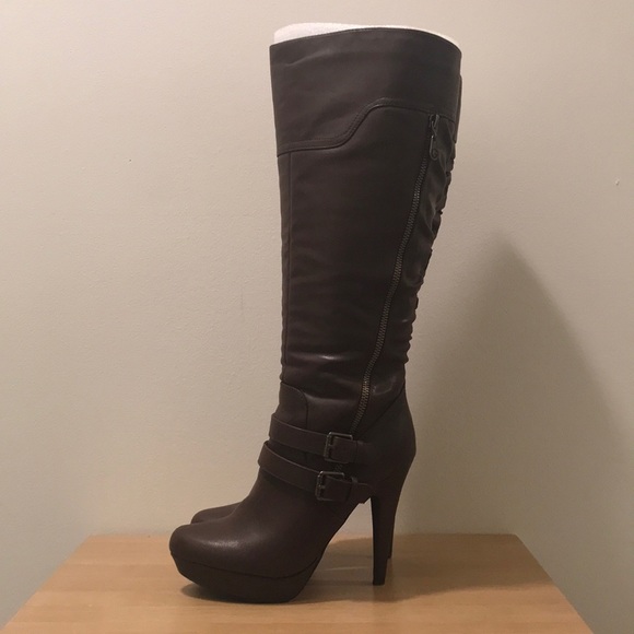 G by Guess Shoes - G by GUESS Knee-Length Dark Brown Boots 8.5